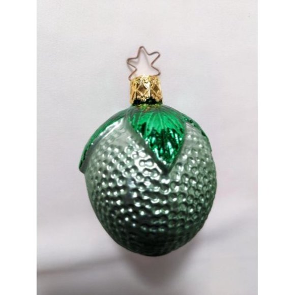 Lime Retired Old World Christmas Inge Glas Ornament - Picture 2 of 3